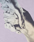 FILLING PIECES T-shirt Grandient Handshake Lilac Mens Apparel
