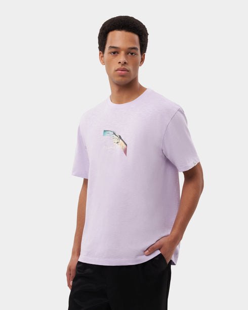 FILLING PIECES T-shirt Grandient Handshake Lilac Mens Apparel