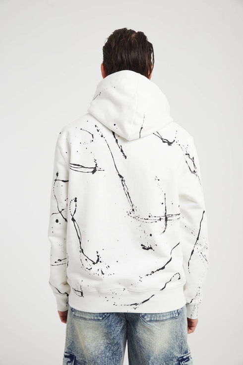 RTA Dion White Paint Collegiate Script Mens Apparel