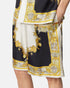 VERSACE Coral Theatre Silk Shorts Mens Apparel