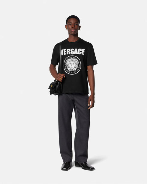 VERSACE T-shirt Medusa Rock Print Mens Apparel