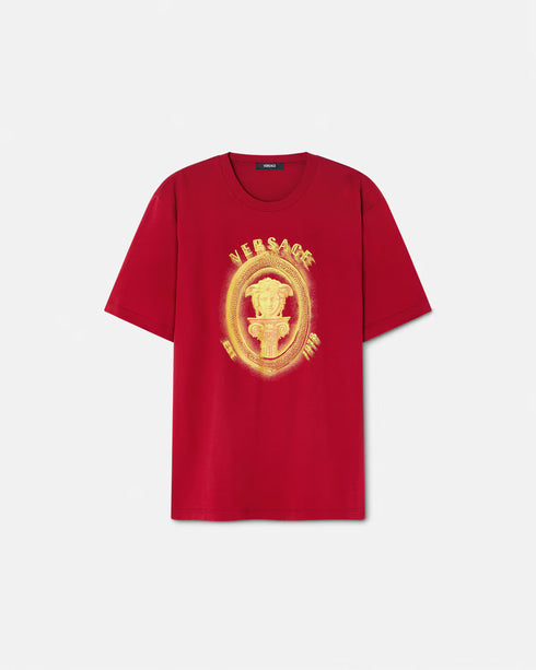 VERSACE Medusa Column T-shirt Mens Apparel