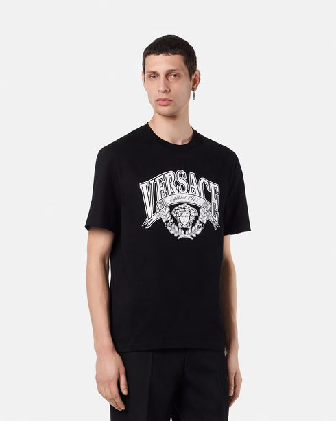 VERSACE Medusa Varsity T-shirt Mens Apparel