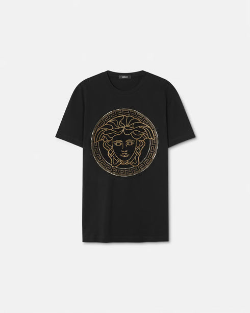 VERSACE Crystal Medusa T-Shirt Mens Apparel