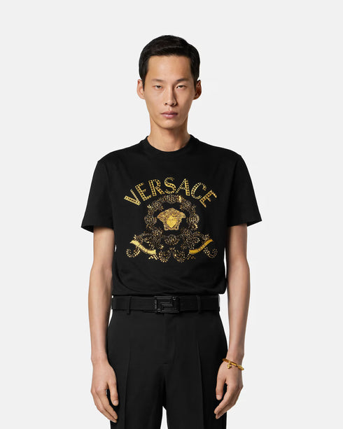 VERSACE T-shirt Compact Cotton Men's Apparel