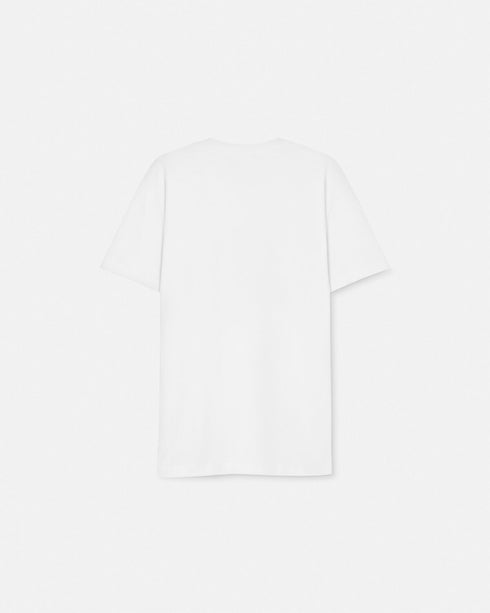 VERSACE T-shirt Cotton Two Color Print Mens Apparel