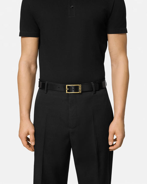 VERSACE Greca Leather Belt 3 cm Accessories