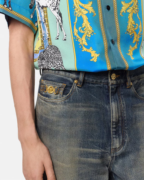 VERSACE Made In Japan Pencil Fit Jeans Mens Apparel