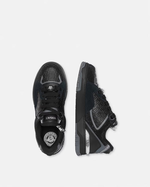 VERSACE Crystal Biggie Basket Mens Sneakers