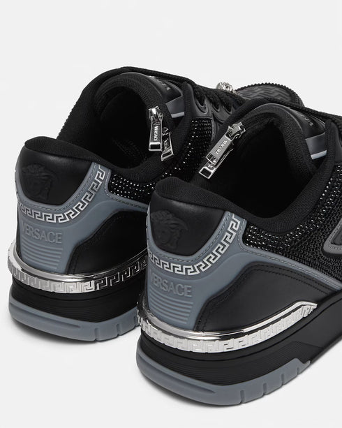 VERSACE Crystal Biggie Basket Mens Sneakers
