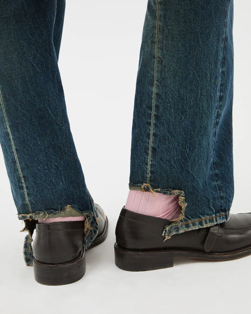 VERSACE Distressed Straight Jeans Men's Apparel