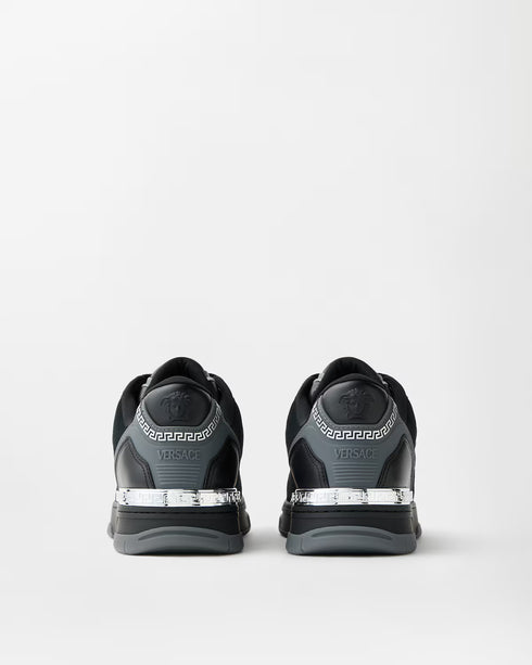 VERSACE Biggie Basket Metallic Leather Men's Sneakers