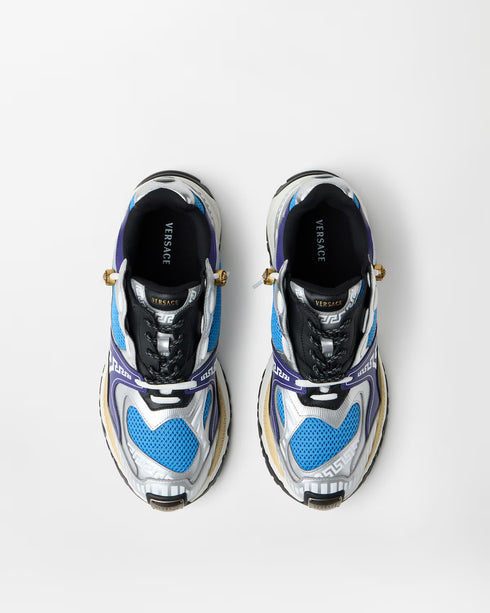 VERSACE Icaro Metallic Leather Men's Sneakers