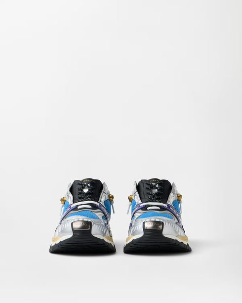 VERSACE Icaro Metallic Leather Men's Sneakers