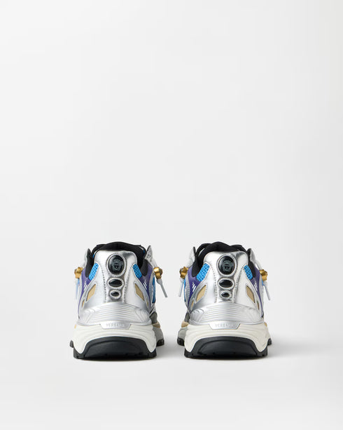 VERSACE Icaro Metallic Leather Men's Sneakers