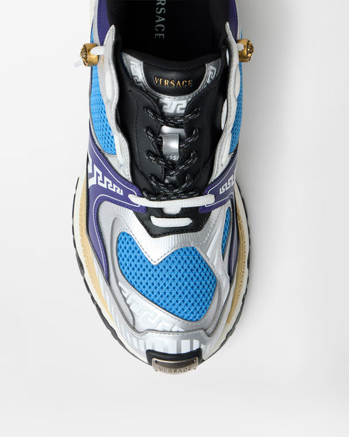 VERSACE Icaro Metallic Leather Men's Sneakers