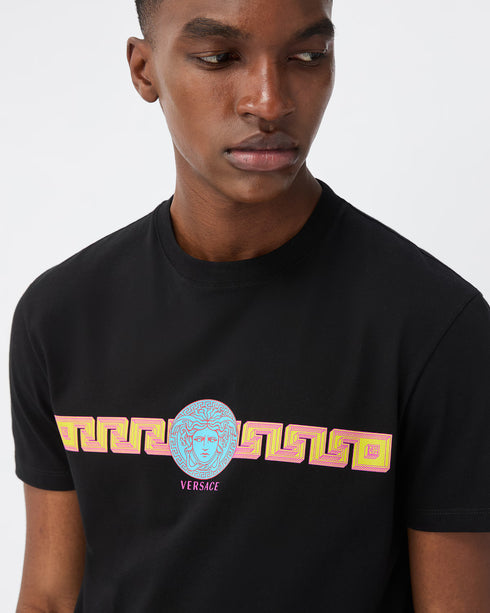 VESRACE Printed Cotton-Jersey Slim T-Shirt Men's Apparel