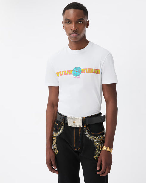 VESRACE Printed Cotton-Jersey Slim T-Shirt Men's Apparel