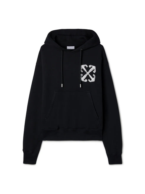 Off-White Black Vanish Arrow Over Hoodie Men’s Apparel