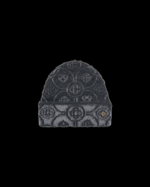 CASABLANCA Fluffy Monogram Mohair Beanie Accesories