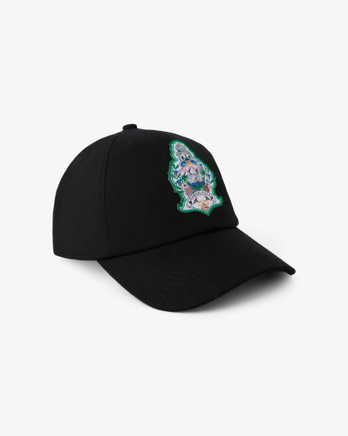 CASABLANCA Black Hotel Emblem Cap Accessories
