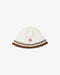 CASABLANCA White & Brown Stripe Crochet Hat Accessories