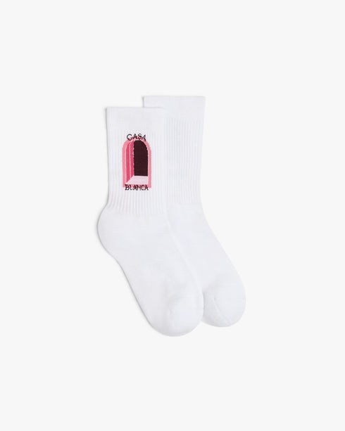 CASABLANCA Aubergine Arch Socks Accessories