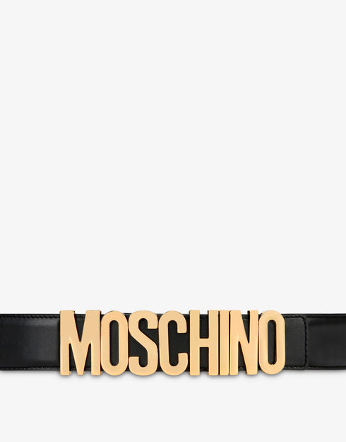 MOSCHINO BELT IN LEATHER WITH LOGO Accessories