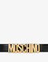 MOSCHINO BELT IN LEATHER WITH LOGO Accessories