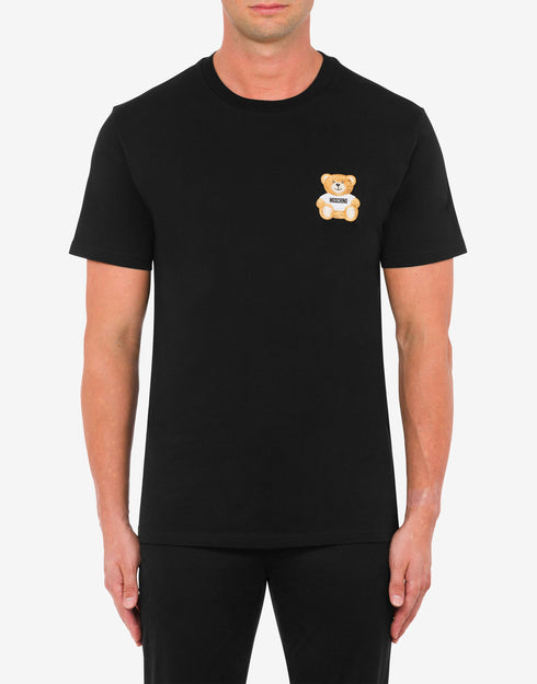 MOSCHINO TEDDY PATCH ORGANIC JERSEY T-SHIRT Mens Apparel