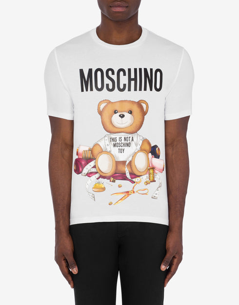 MOSCHINO TAILOR TEDDY BEAR ORGANIC JERSEY T-SHIRT Mens Apparel