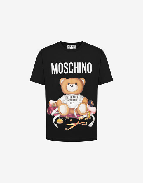 MOSCHINO TAILOR TEDDY BEAR ORGANIC JERSEY T-SHIRT Mens Apparel