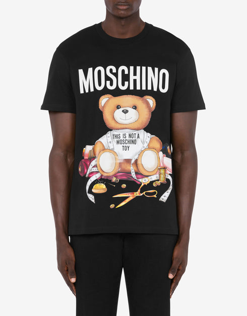 MOSCHINO TAILOR TEDDY BEAR ORGANIC JERSEY T-SHIRT Mens Apparel