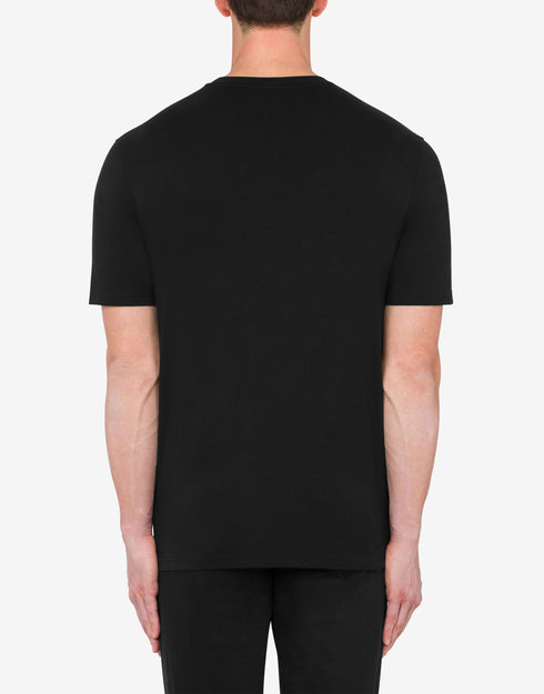 MOSCHINO SMALL TAILOR TEDDY BEAR ORGANIC JERSEY T-SHIRT Mens Apparel