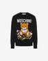 MOSCHINO SARTORIAL TEDDY BEAR COTTON PULLOVER Mens Apparel