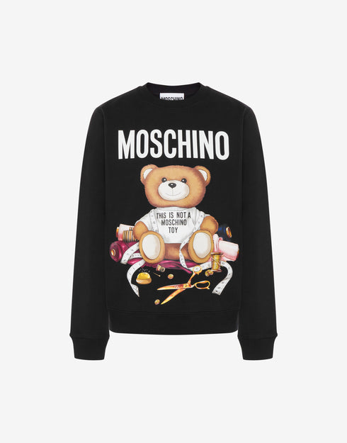 MOSCHINO SARTORIAL TEDDY BEAR COTTON PULLOVER Mens Apparel
