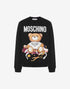 MOSCHINO SARTORIAL TEDDY BEAR COTTON PULLOVER Mens Apparel