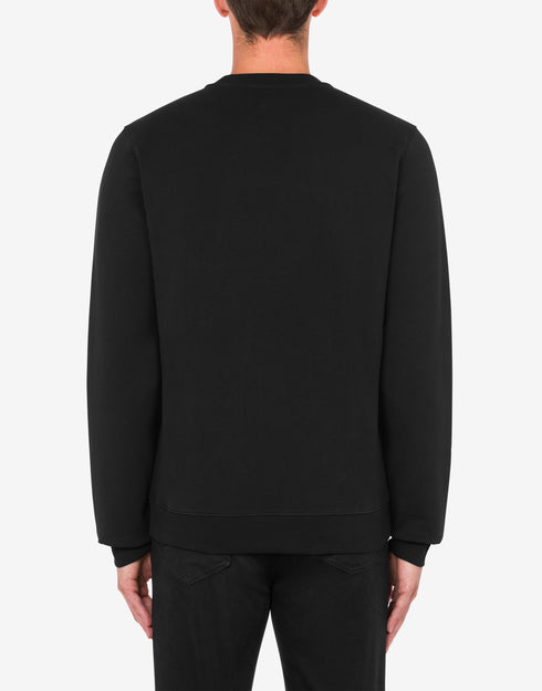 MOSCHINO SARTORIAL TEDDY BEAR COTTON PULLOVER Mens Apparel