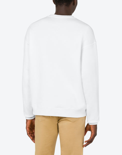 MOSCHINO Teddy Mesh Organic Cotton Sweatshirt Mens Apparel