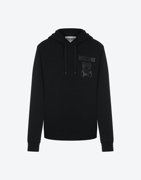 MOSCHINO Mesh Teddy Bear Hoodie Mens Apparel