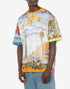 MOSCHINO Scarf Print Jersey T-Shirt Mens Apparel