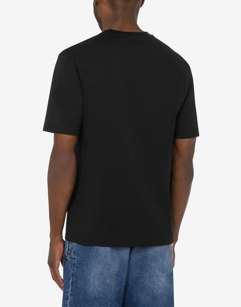 MOSCHIO Jersey T-shirt with Teddy Bear Patch Mens Apparel