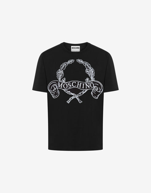 MOSCHINO T-shirt Maxi Laurel Crown Embroidery Mens Apparel