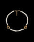 CASABLACA Medium Pearl Logo Necklace Accessories