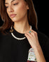 CASABLACA Medium Pearl Logo Necklace Accessories