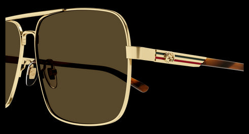 GUCCI 62 Sunglass Man Metal Accessories