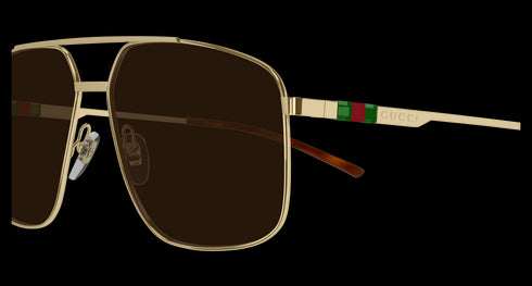 GUCCI 60 Sunglass Man Metal Accessories