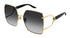 GUCCI 61 Sunglass Woman Metal Accessories