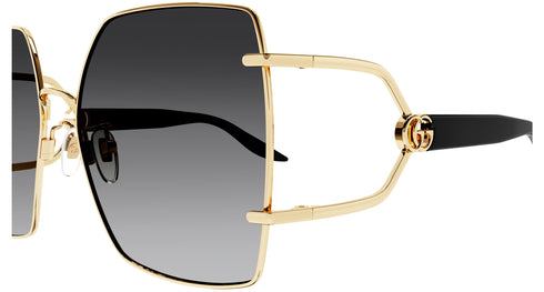 GUCCI 61 Sunglass Woman Metal Accessories