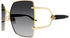 GUCCI 61 Sunglass Woman Metal Accessories